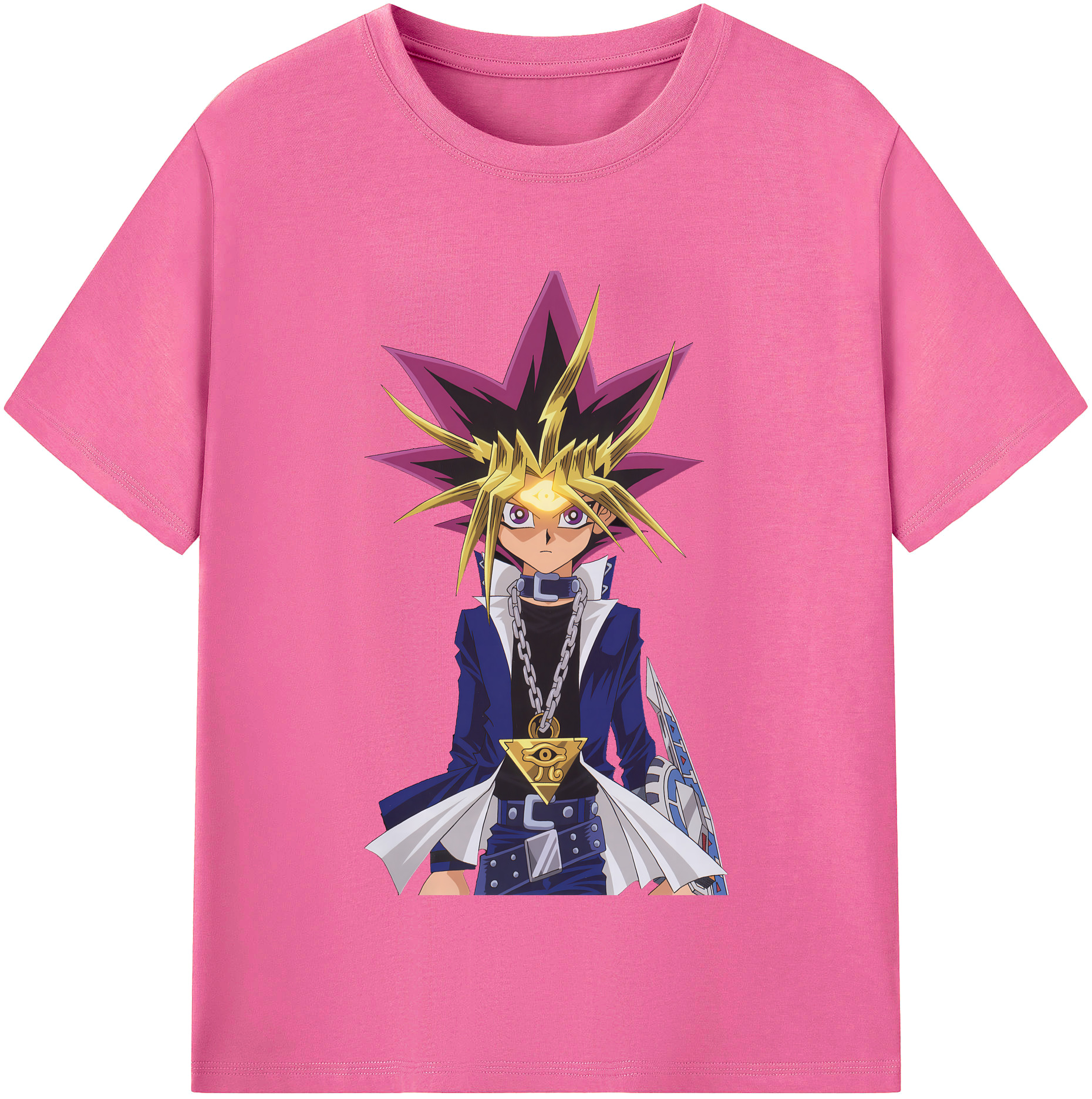 （画像用） 遊☆戯☆王 Yu-Gi-Oh! レディースカジュアルプリントTシャツ（綿100％）